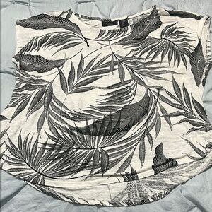 Leaf Print Women's Top